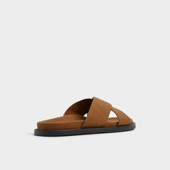 Cognac Marrin Cognac Men's Slides - Slide sandal | Aldo