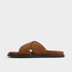 Cognac Marrin Cognac Men's Slides - Slide sandal | Aldo