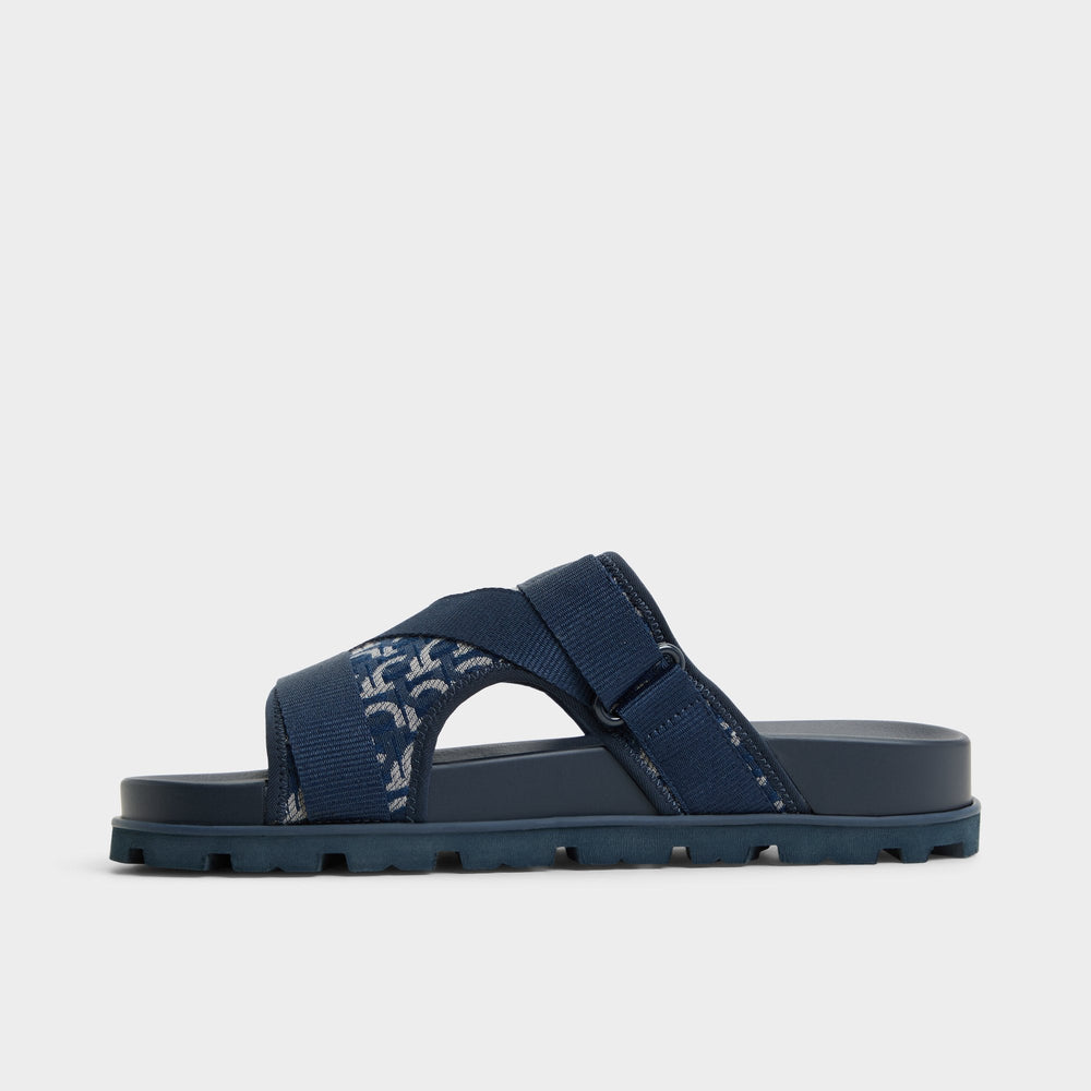 Other navy Deniels Other Navy Men's Slides - Slide sandal | Aldo