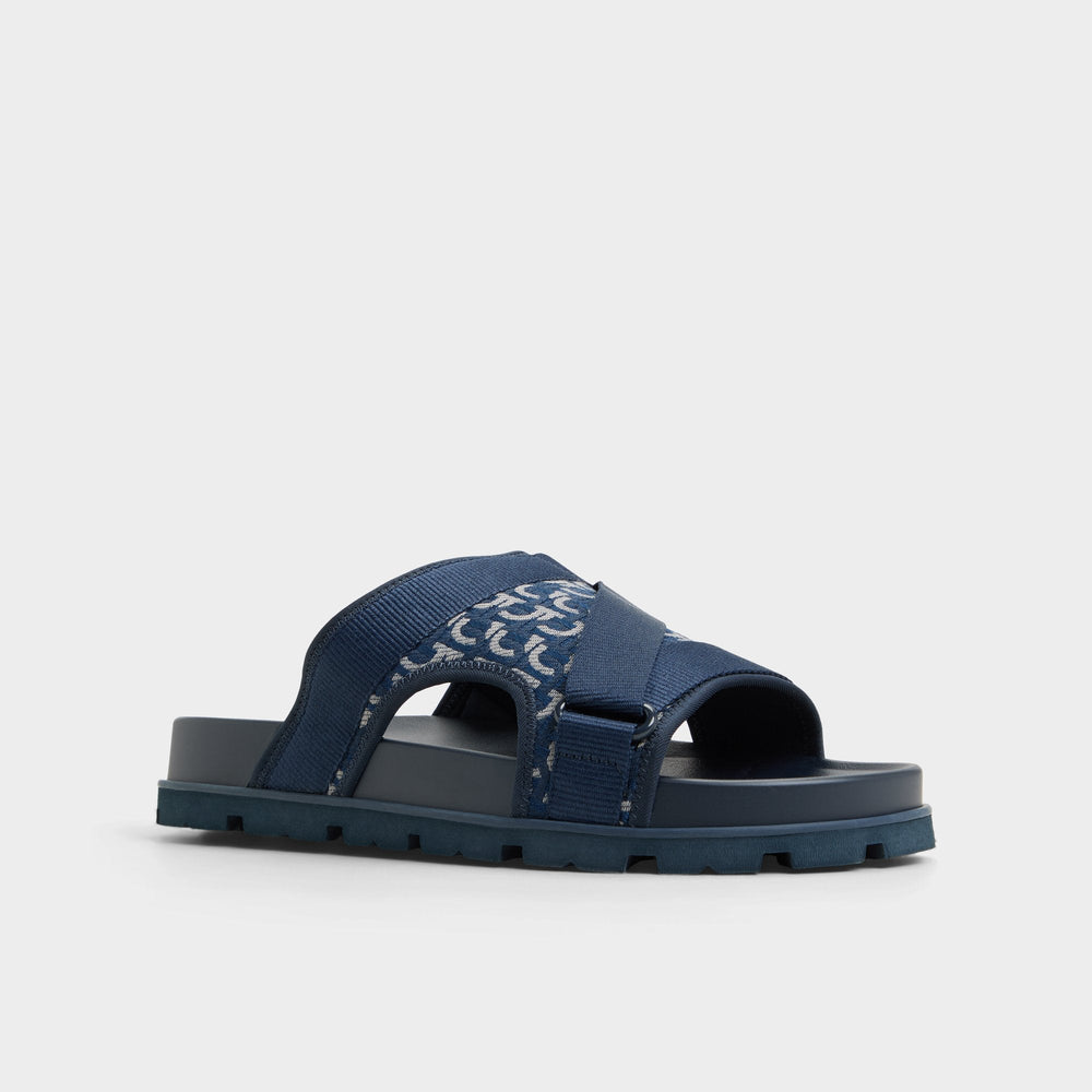 Other navy Deniels Other Navy Men's Slides - Slide sandal | Aldo