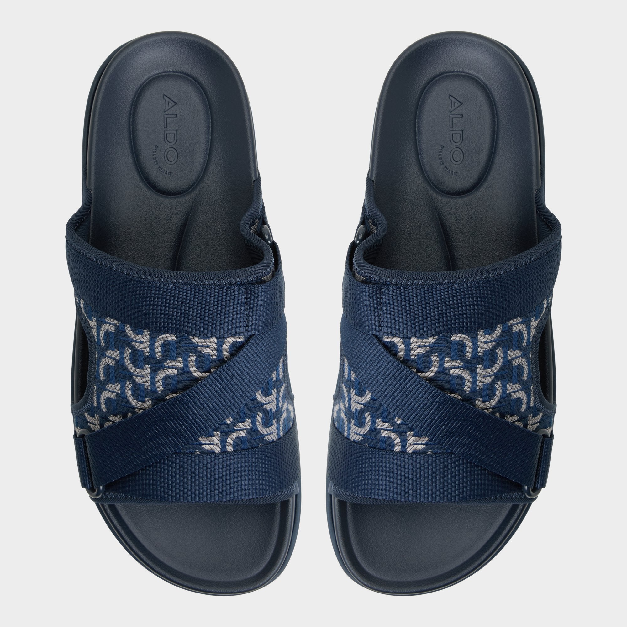 Other navy Deniels Other Navy Men's Slides - Slide sandal | Aldo