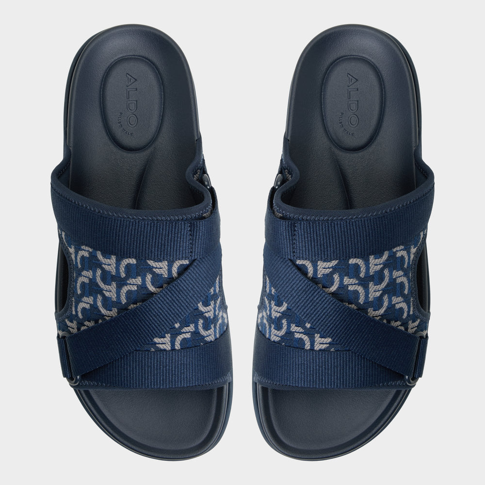 Other navy Deniels Other Navy Men's Slides - Slide sandal | Aldo