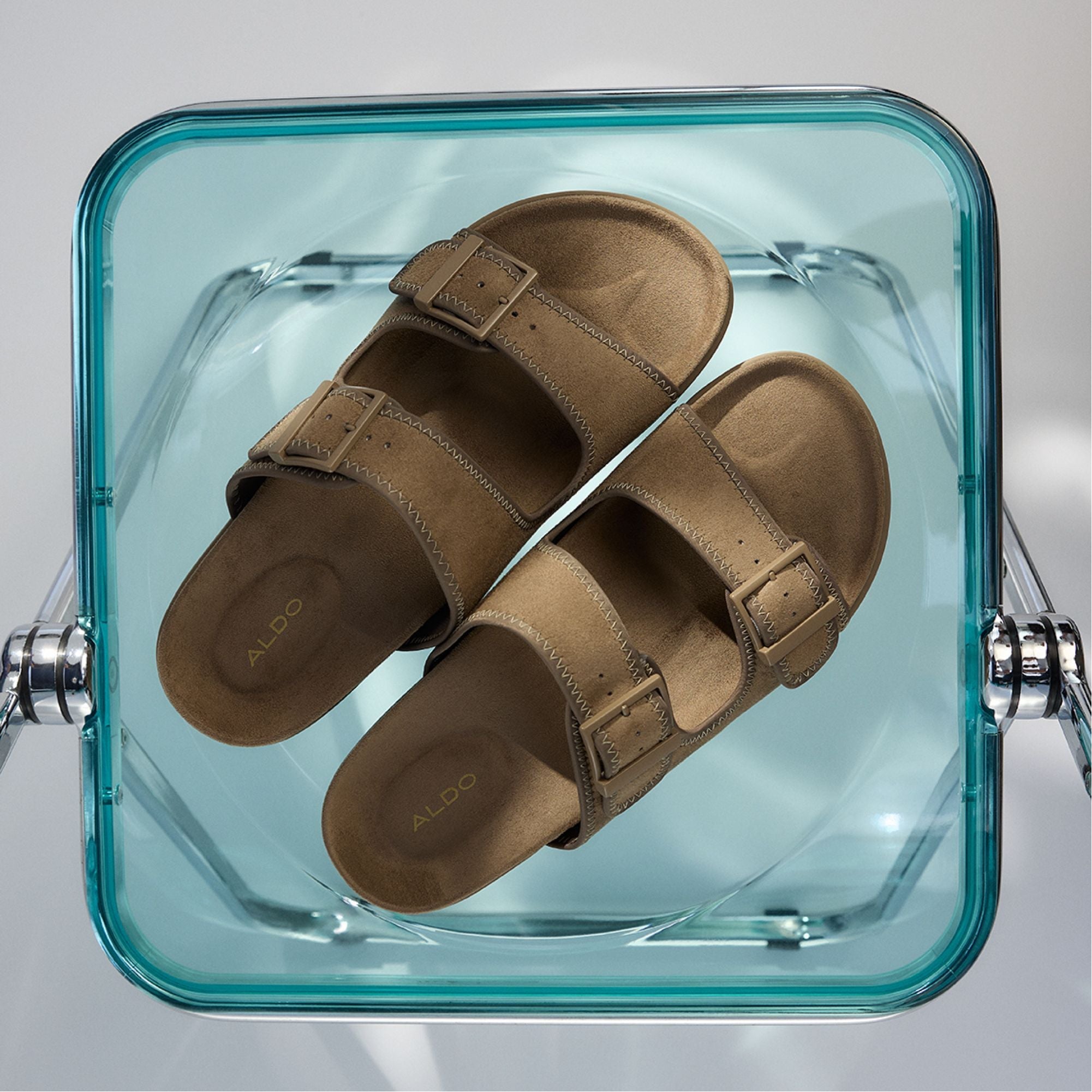 Light brown Sunnyside Light Brown Men's Slides - Slide sandal | Aldo