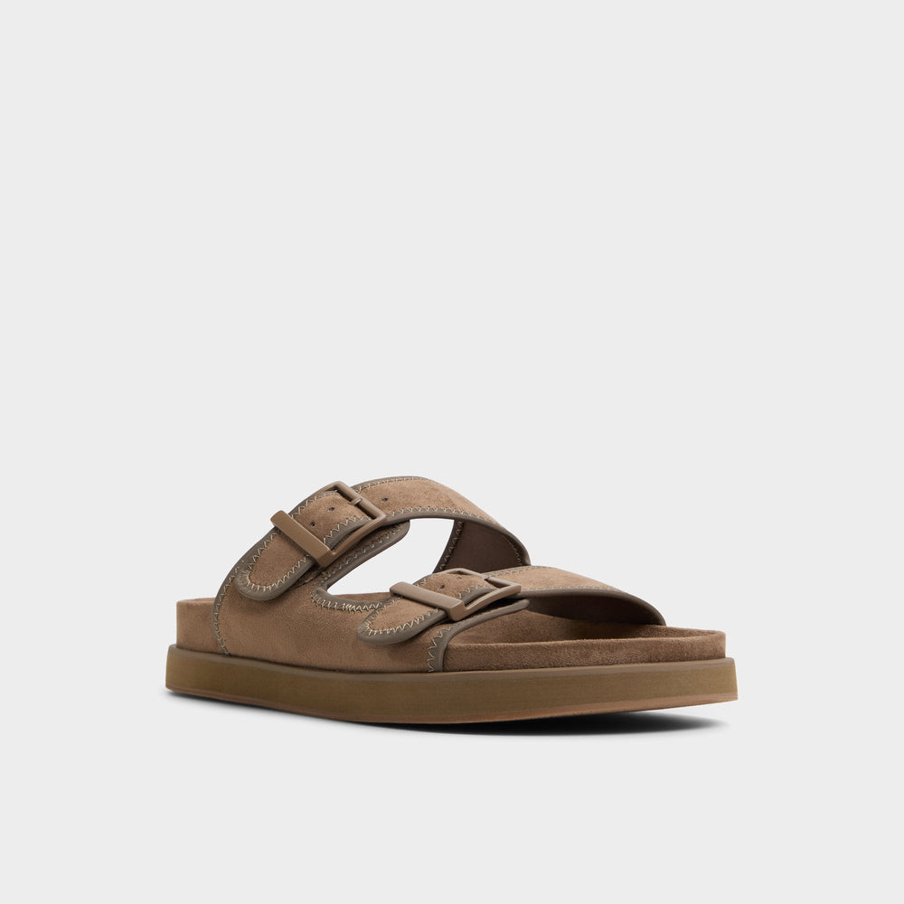 Light brown Sunnyside Light Brown Men's Slides - Slide sandal | Aldo