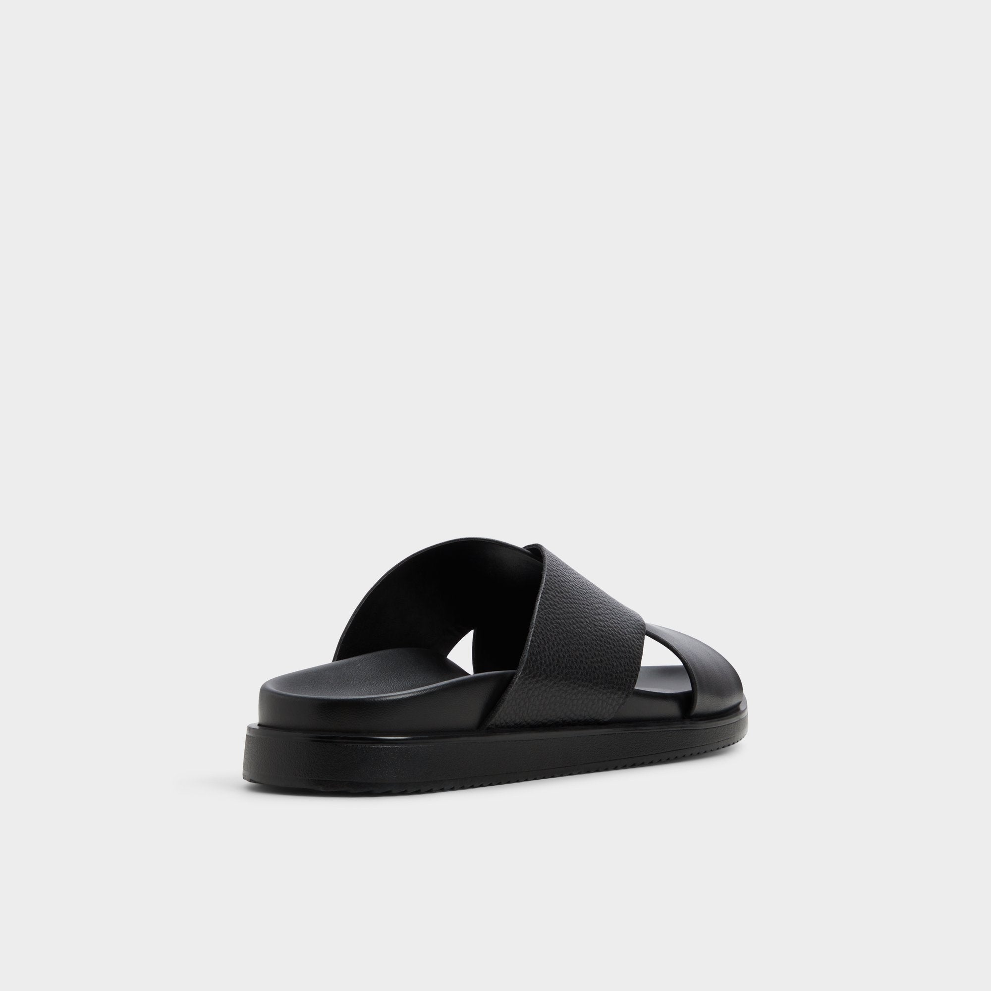 Black Darley Black Men's Sandals & Slides - Strappy flat sandal | Aldo