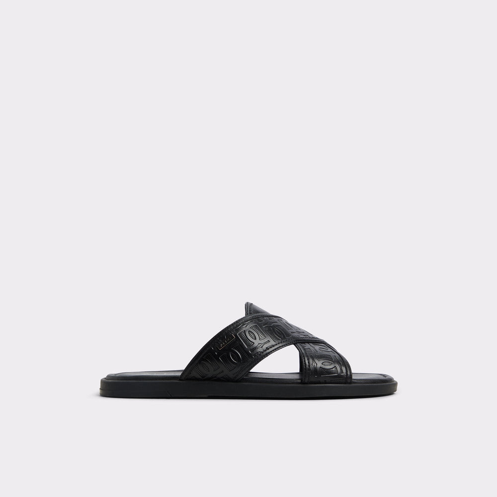 Open black Olino Open Black Men's Slides - Slide sandal | Aldo