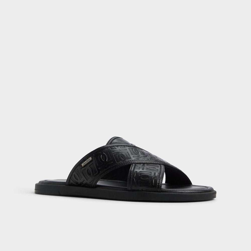 Open black Olino Open Black Men's Slides - Slide sandal | Aldo