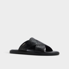 Open black Olino Open Black Men's Slides - Slide sandal | Aldo