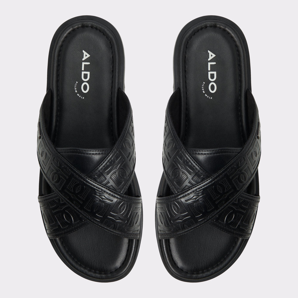 Open black Olino Open Black Men's Slides - Slide sandal | Aldo