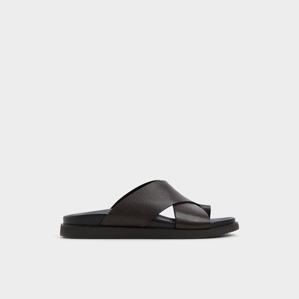 Dark brown Darley Dark Brown Men's Sandals & Slides - Strappy flat sandal | Aldo