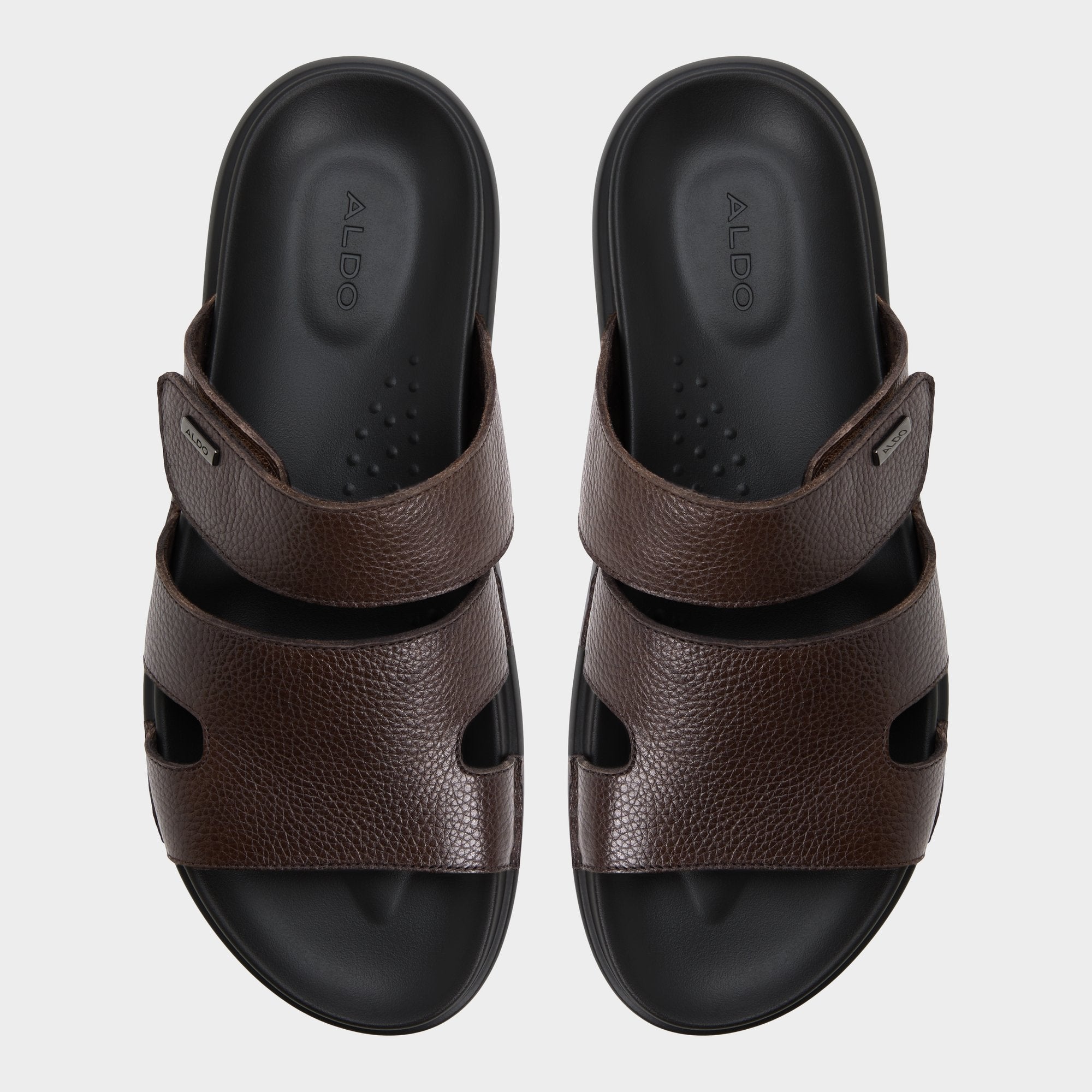 Dark Brown Windham Dark Brown Men's Sandals & Slides - Slide sandal | Aldo