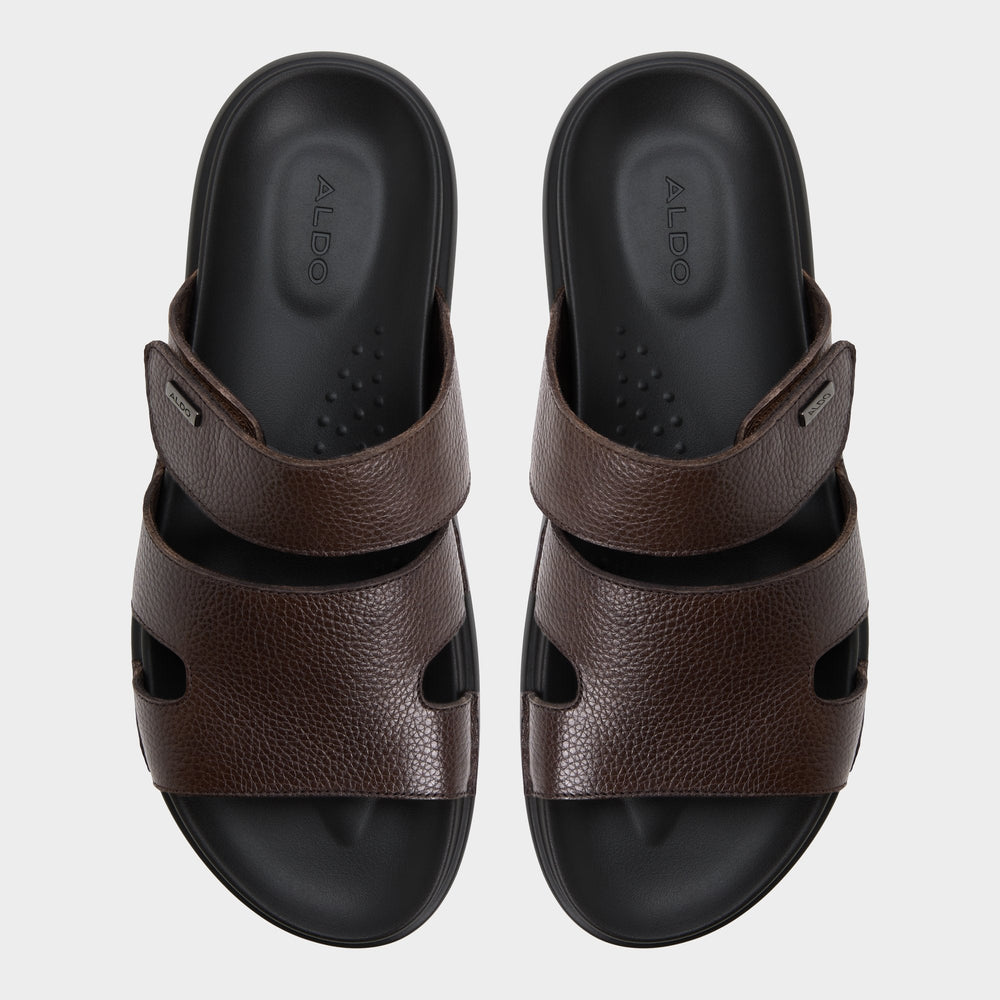 Dark Brown Windham Dark Brown Men's Sandals & Slides - Slide sandal | Aldo