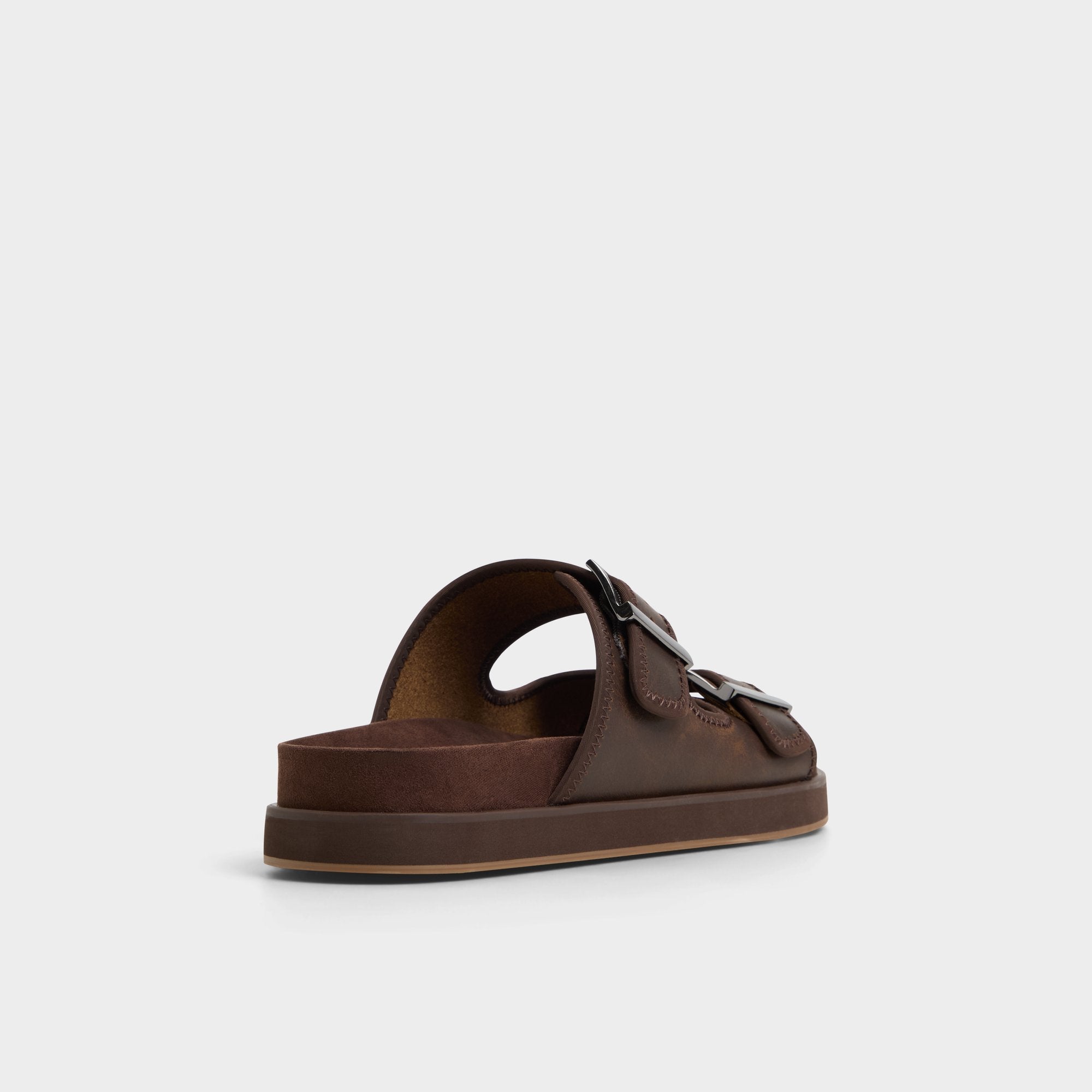 Dark Brown Sunnyside Dark Brown Men's Slides - Slide sandal | Aldo