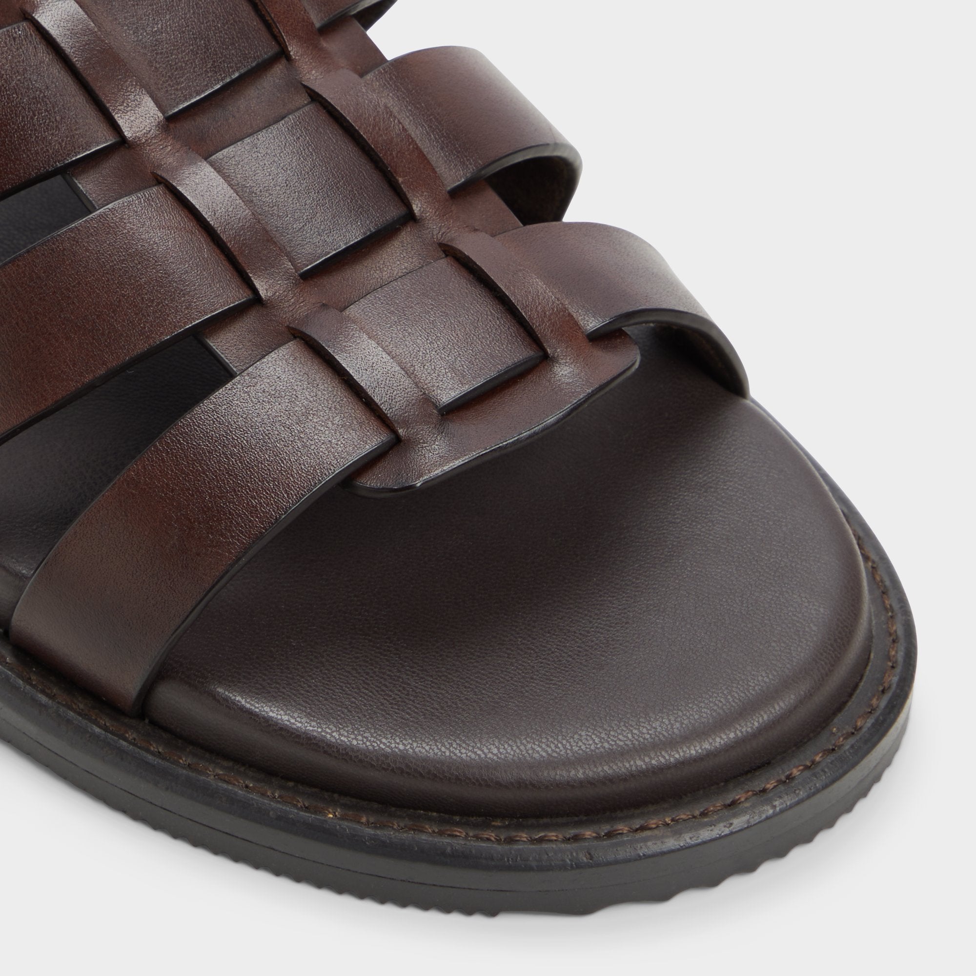 Dark Brown Warley Dark Brown Men's Sandals & Slides - Strappy flat sandal | Aldo
