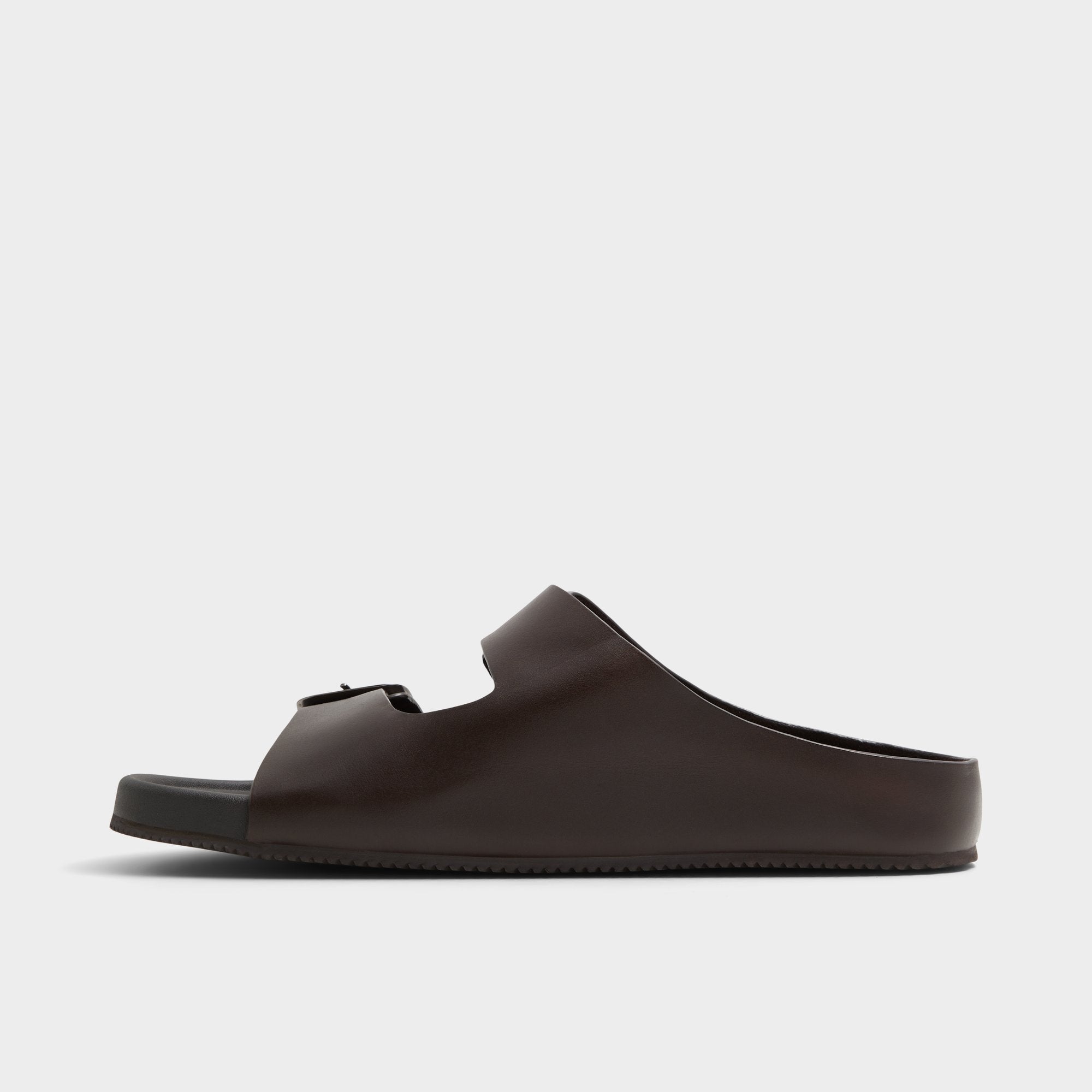 Dark Brown Kennebunk Dark Brown Men's Slides - Slide sandal | Aldo