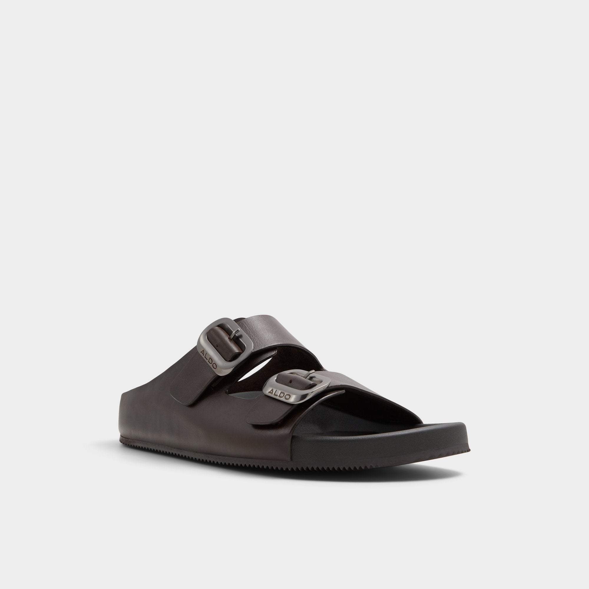 Dark Brown Kennebunk Dark Brown Men's Slides - Slide sandal | Aldo