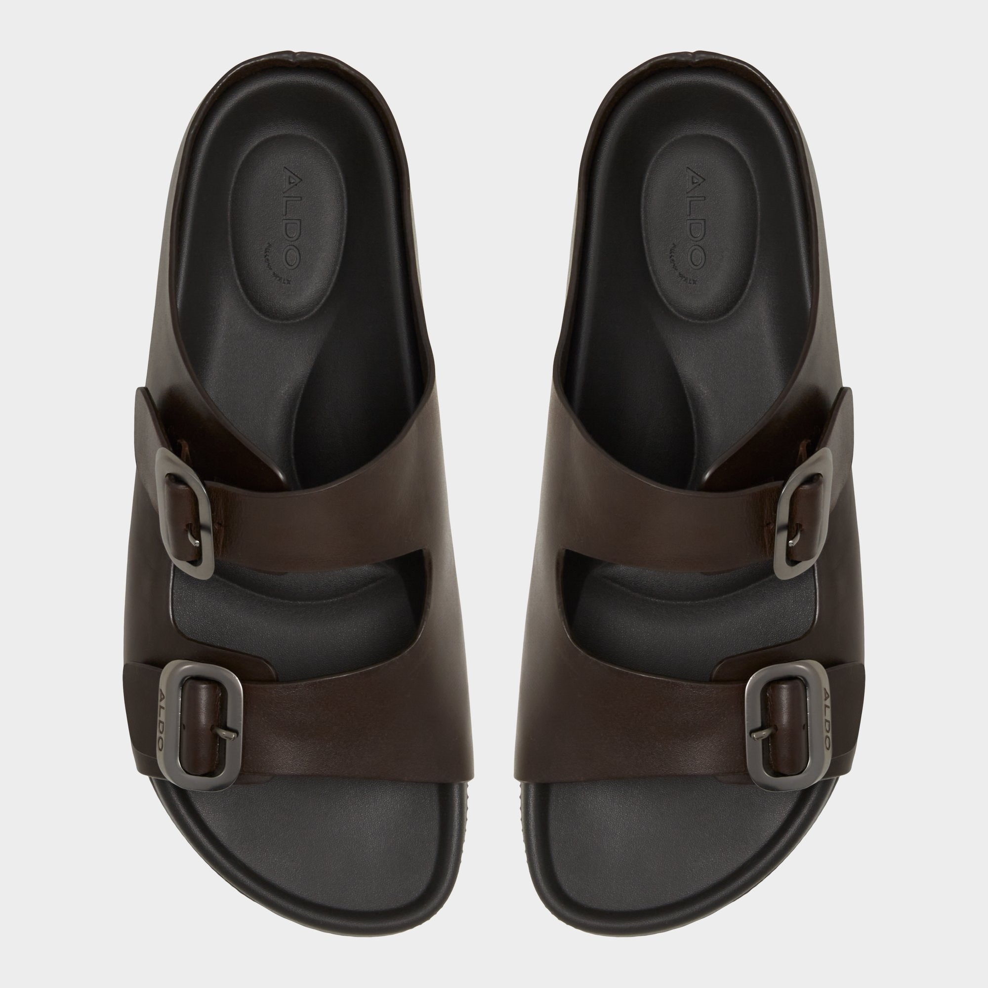 Dark Brown Kennebunk Dark Brown Men's Slides - Slide sandal | Aldo