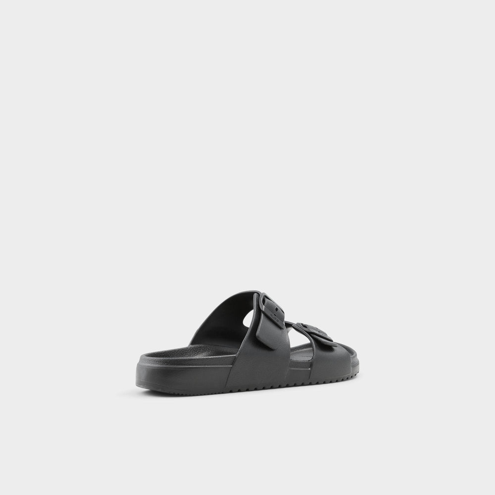 Black Hideo Black Men's Slides - Slide sandal | Aldo