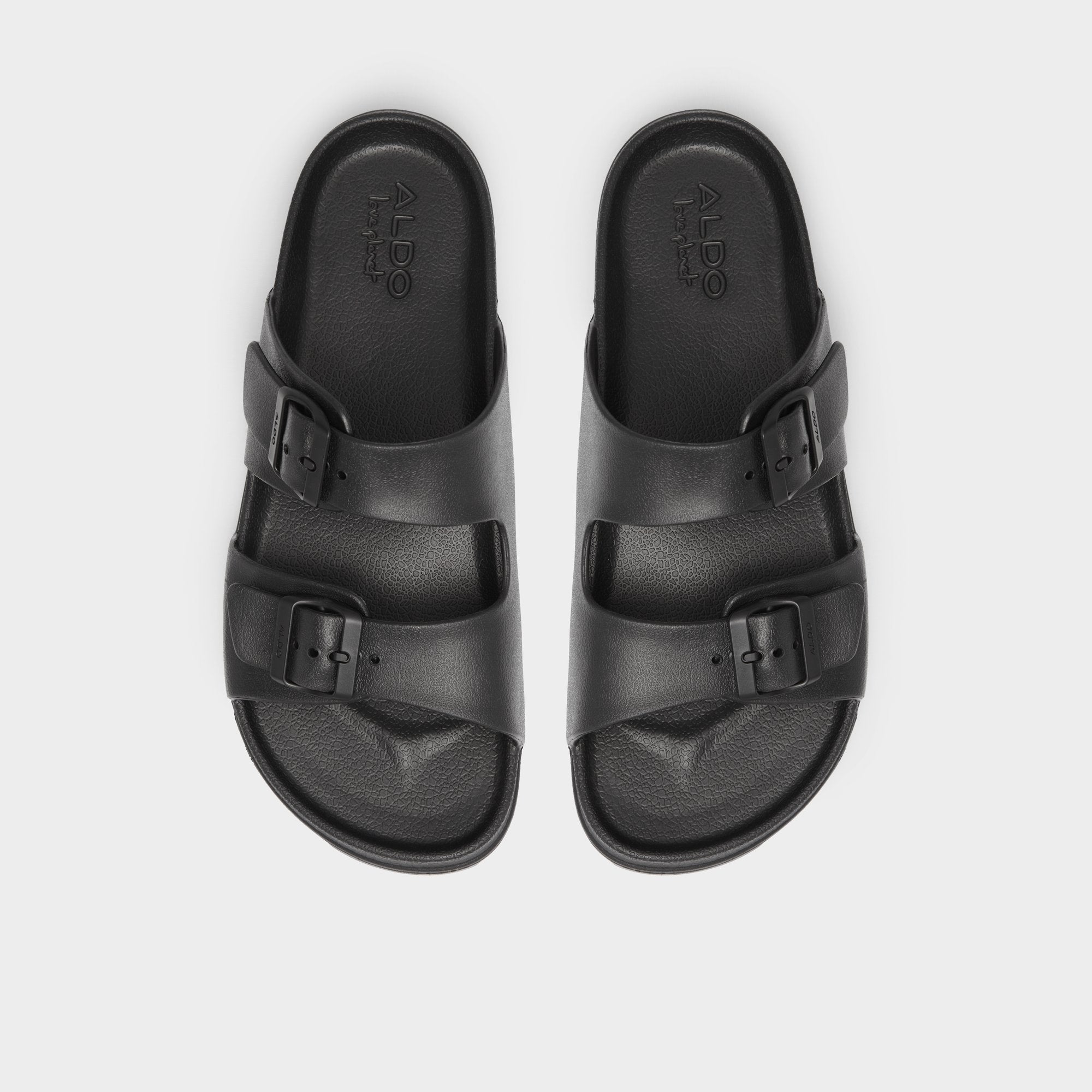 Black Hideo Black Men's Slides - Slide sandal | Aldo