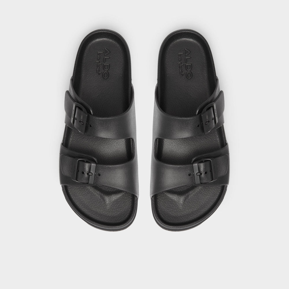 Black Hideo Black Men's Slides - Slide sandal | Aldo