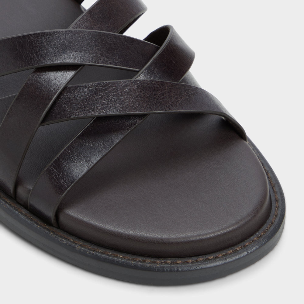 Brown Haniff Brown Men's Sandals & Slides - Strappy flat sandal | Aldo