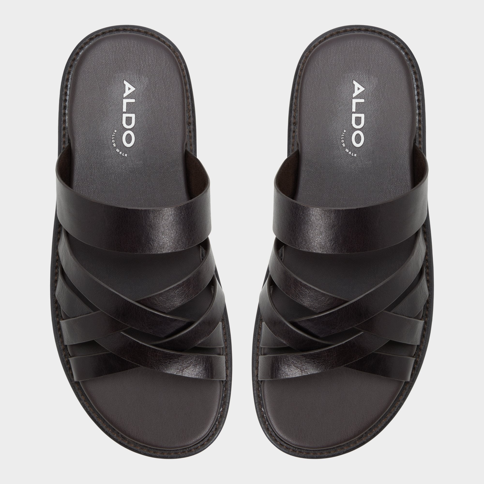 Brown Haniff Brown Men's Sandals & Slides - Strappy flat sandal | Aldo