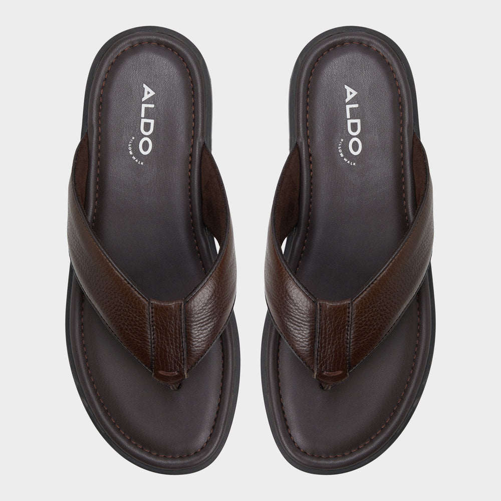 Dark Brown Tazzo Dark Brown Men's Flip flops - Flip flop | Aldo