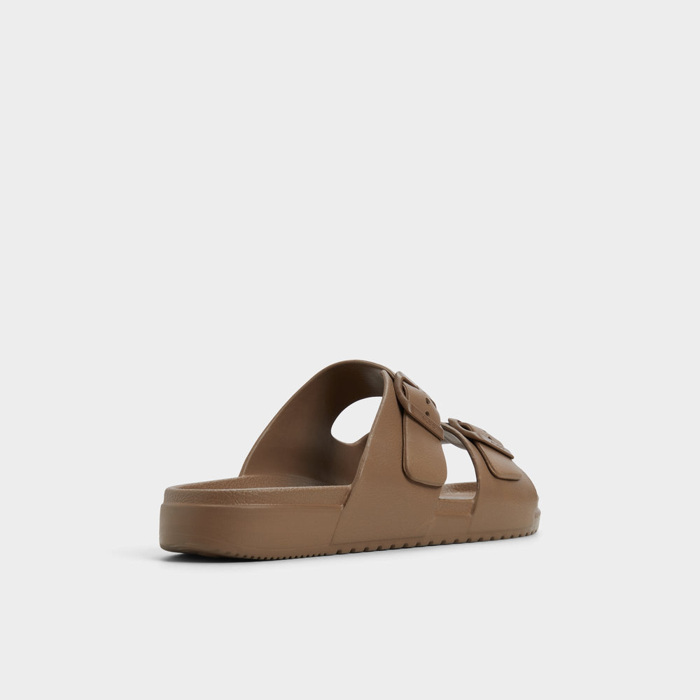Light Brown Hideo Light Brown Men's Slides - Slide sandal | Aldo