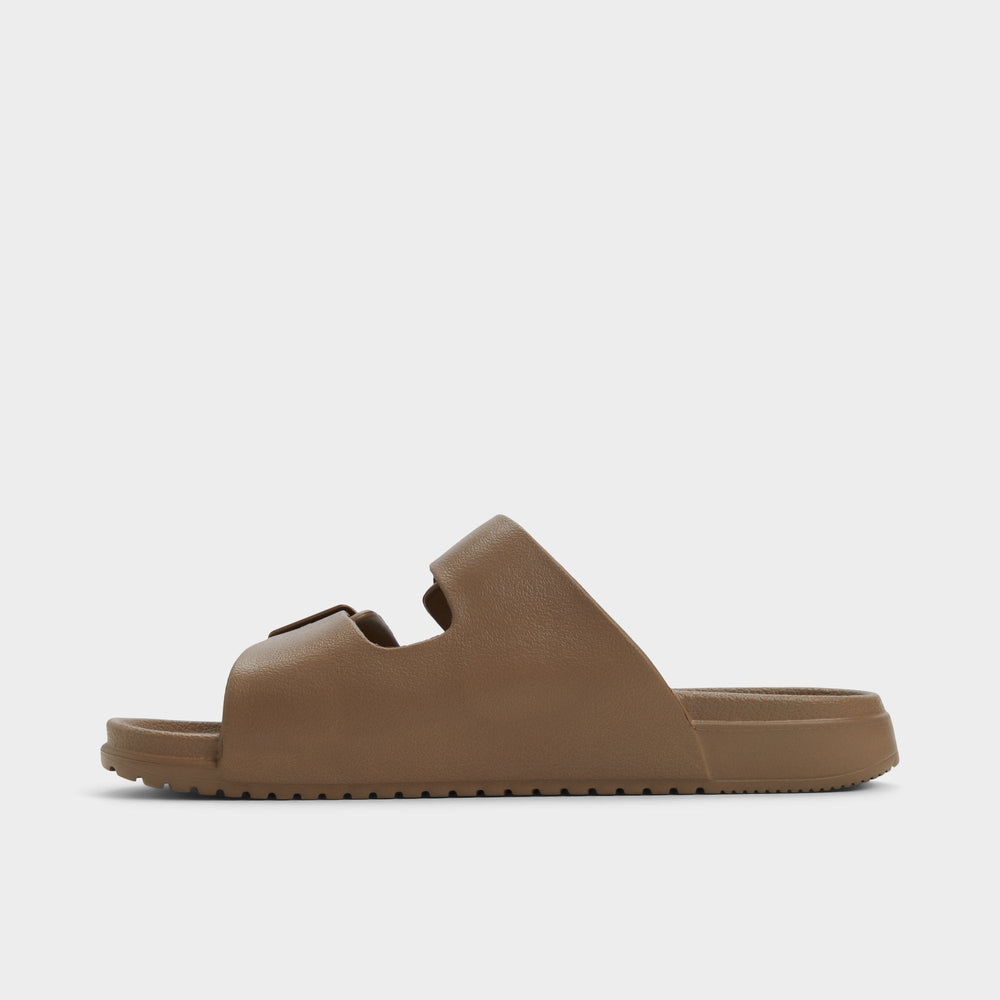 Light Brown Hideo Light Brown Men's Slides - Slide sandal | Aldo