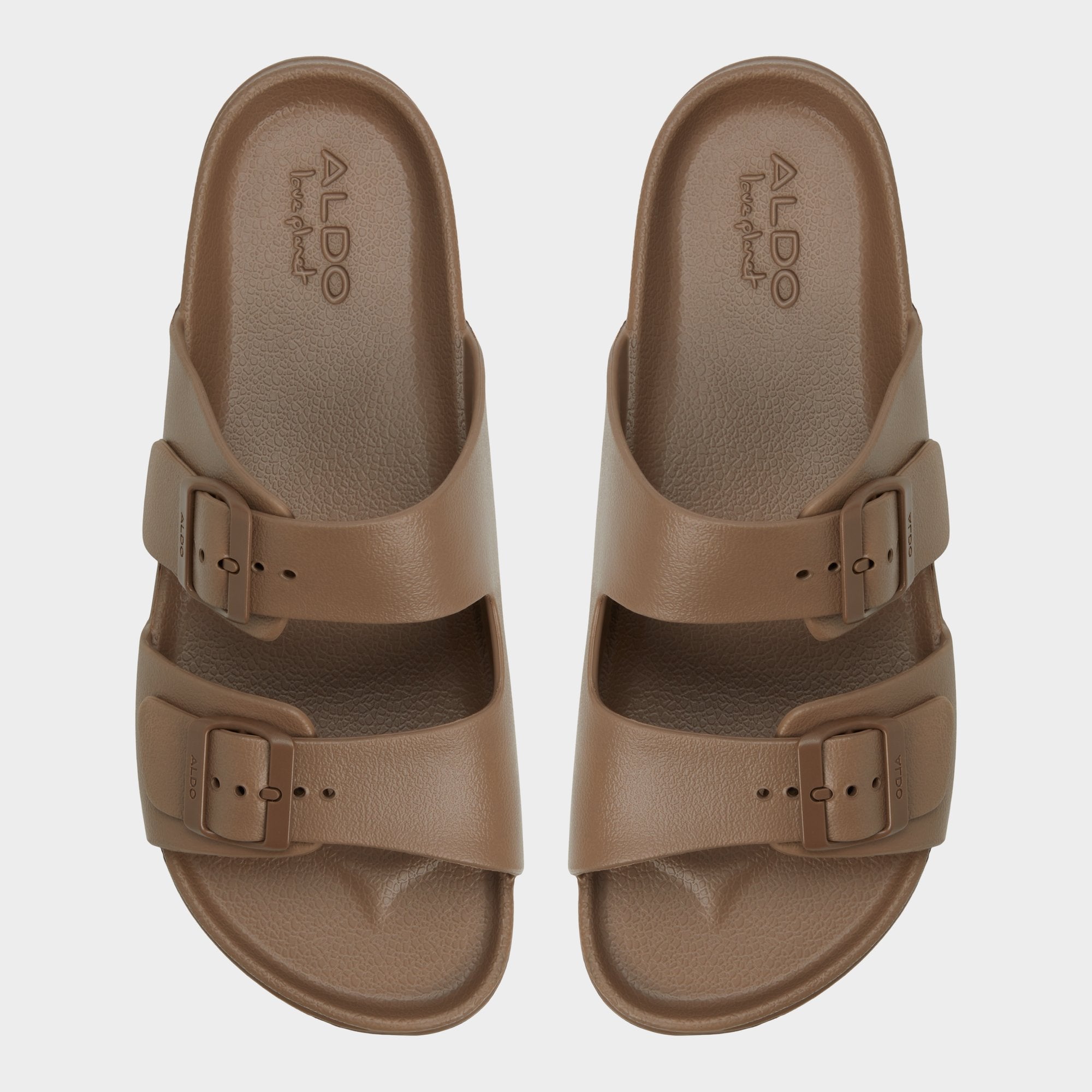 Light Brown Hideo Light Brown Men's Slides - Slide sandal | Aldo