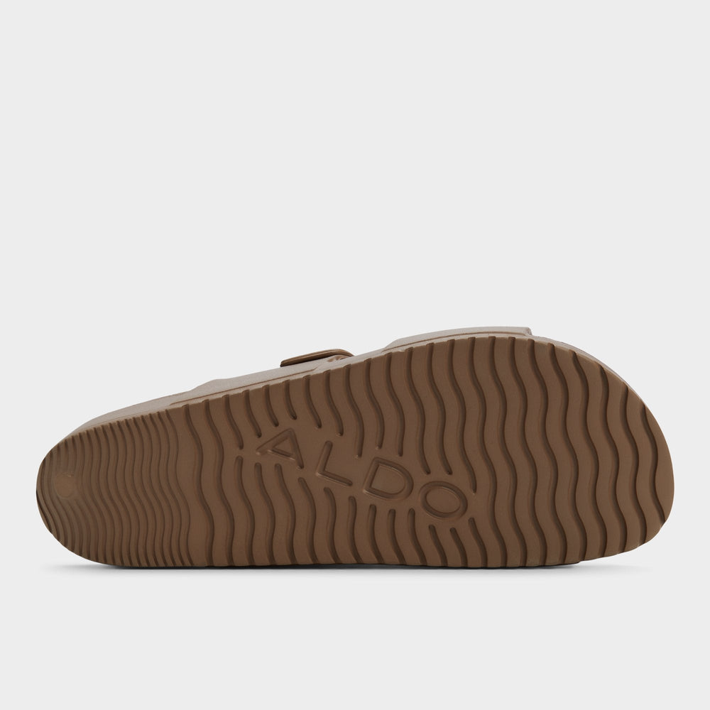 Light Brown Hideo Light Brown Men's Slides - Slide sandal | Aldo