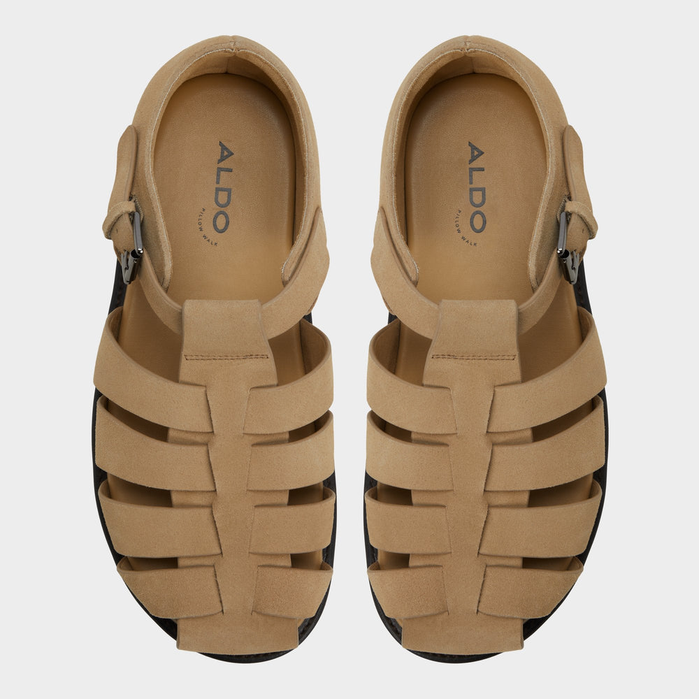 Taupe Wildhaven Taupe Men's Sandals & Slides - Flat sandal | Aldo