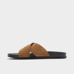 Open Brown Delmar Open Brown Men's Slides - Slide sandal | Aldo