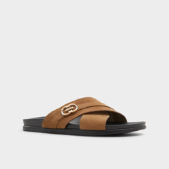 Open Brown Delmar Open Brown Men's Slides - Slide sandal | Aldo