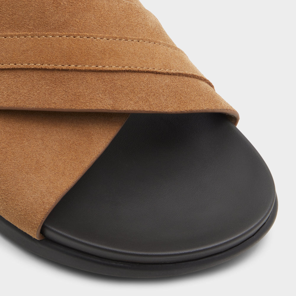 Open Brown Delmar Open Brown Men's Slides - Slide sandal | Aldo