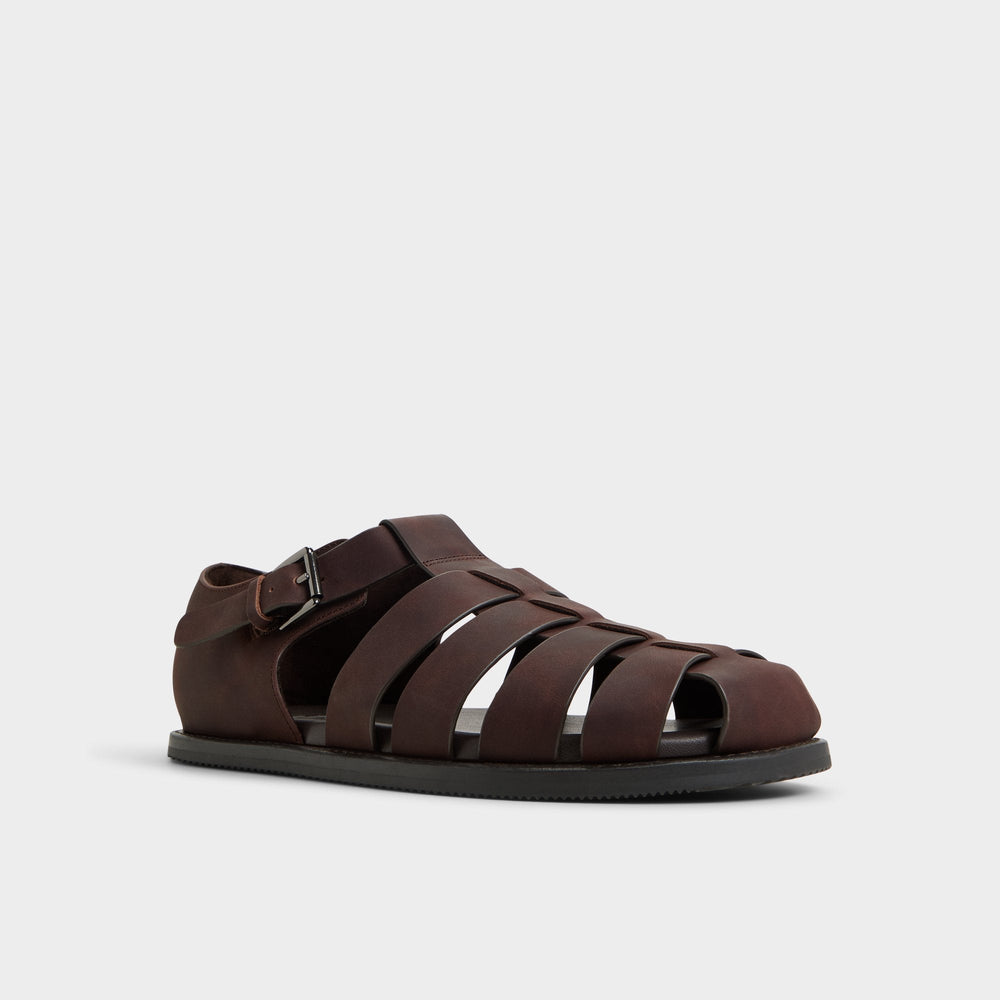 Brown Overflow Wildhaven Brown Overflow Men's Sandals & Slides - Flat sandal | Aldo