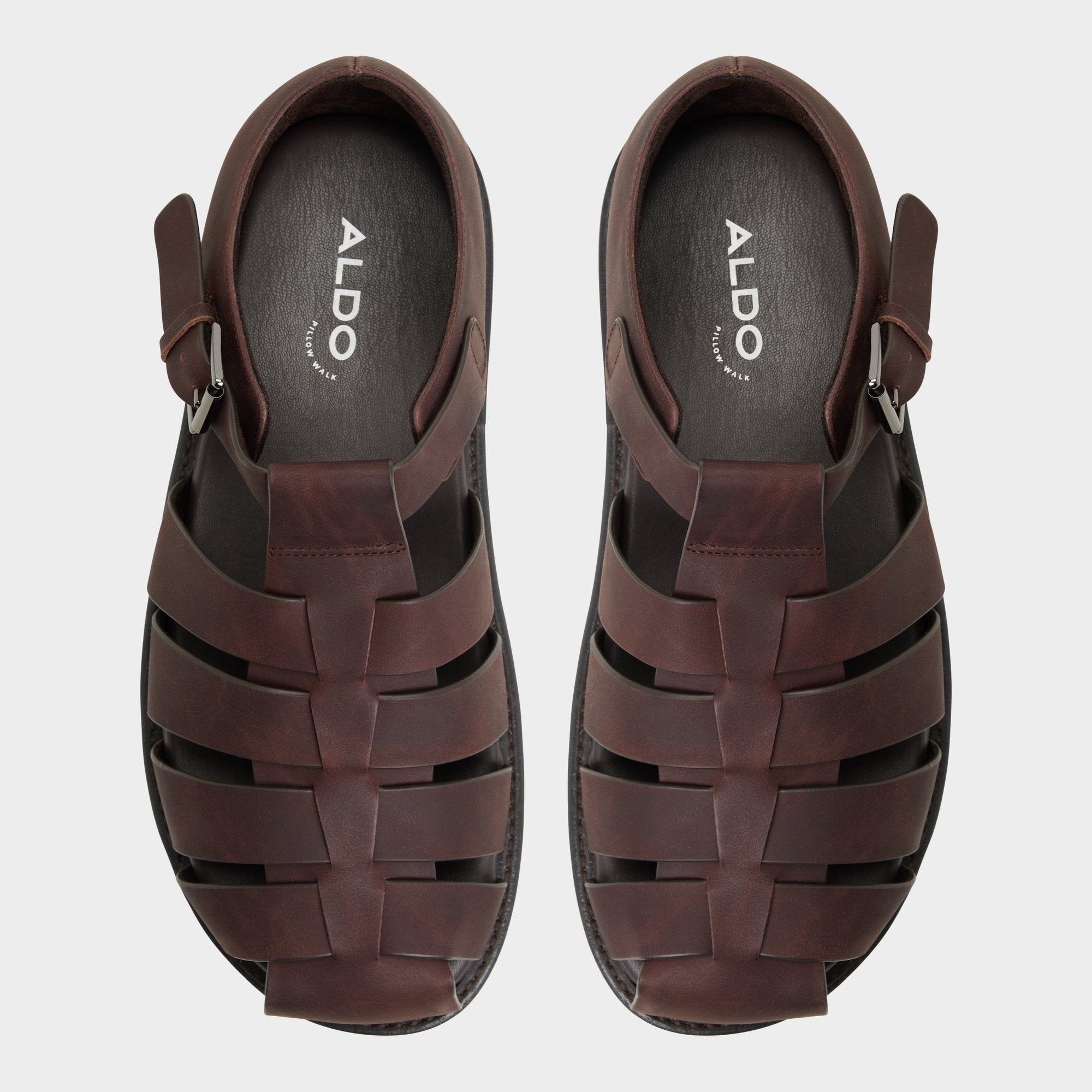 Brown Overflow Wildhaven Brown Overflow Men's Sandals & Slides - Flat sandal | Aldo