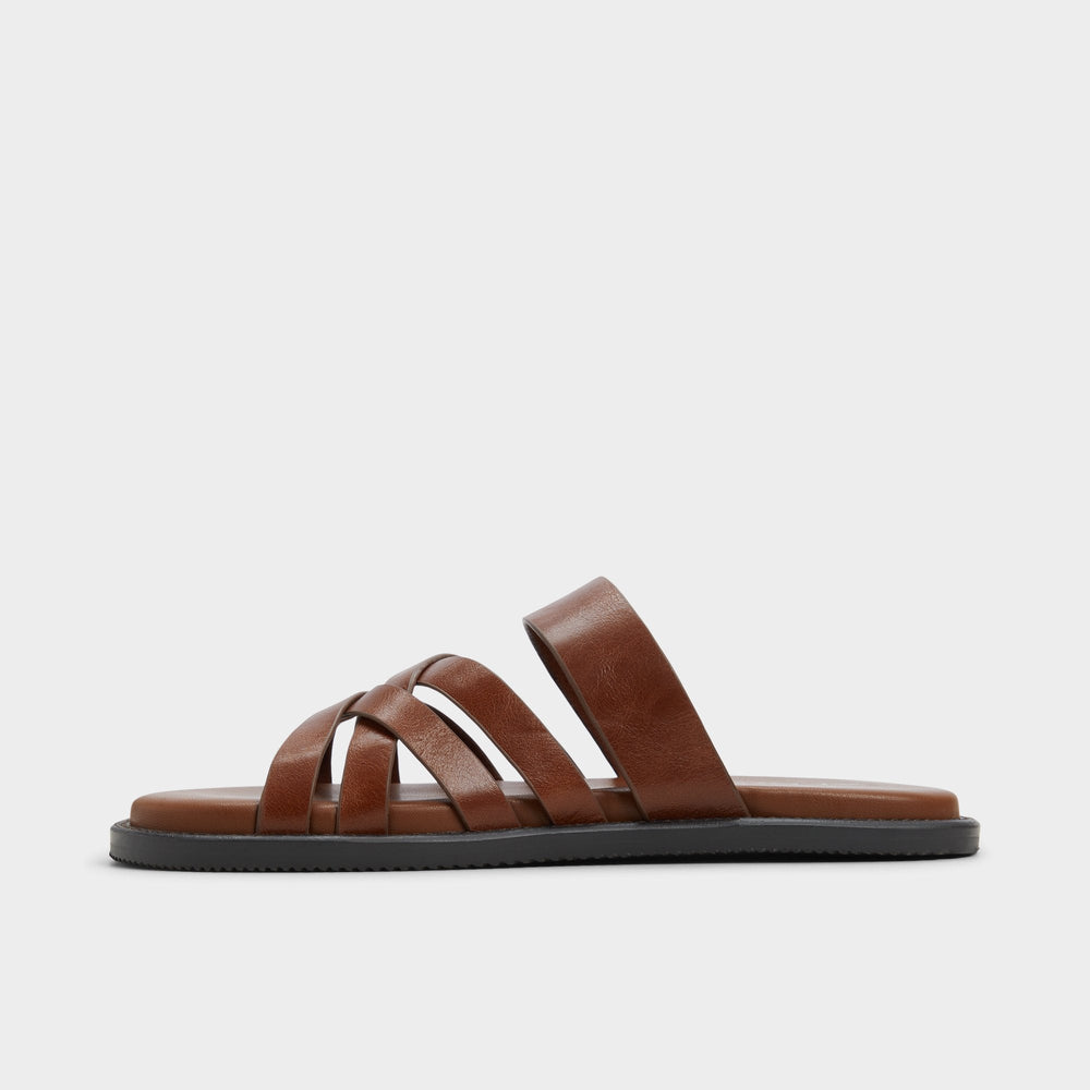 Cognac Haniff Cognac Men's Sandals & Slides - Strappy flat sandal | Aldo