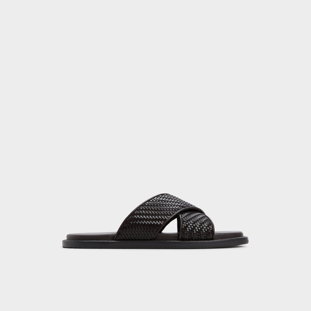 Dark Brown Tarik Dark Brown Men's Sandals & Slides - Slide sandal | Aldo