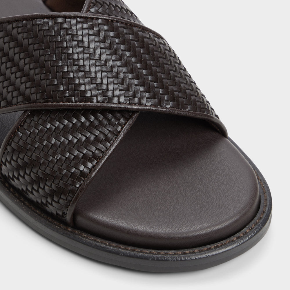 Dark Brown Tarik Dark Brown Men's Sandals & Slides - Slide sandal | Aldo