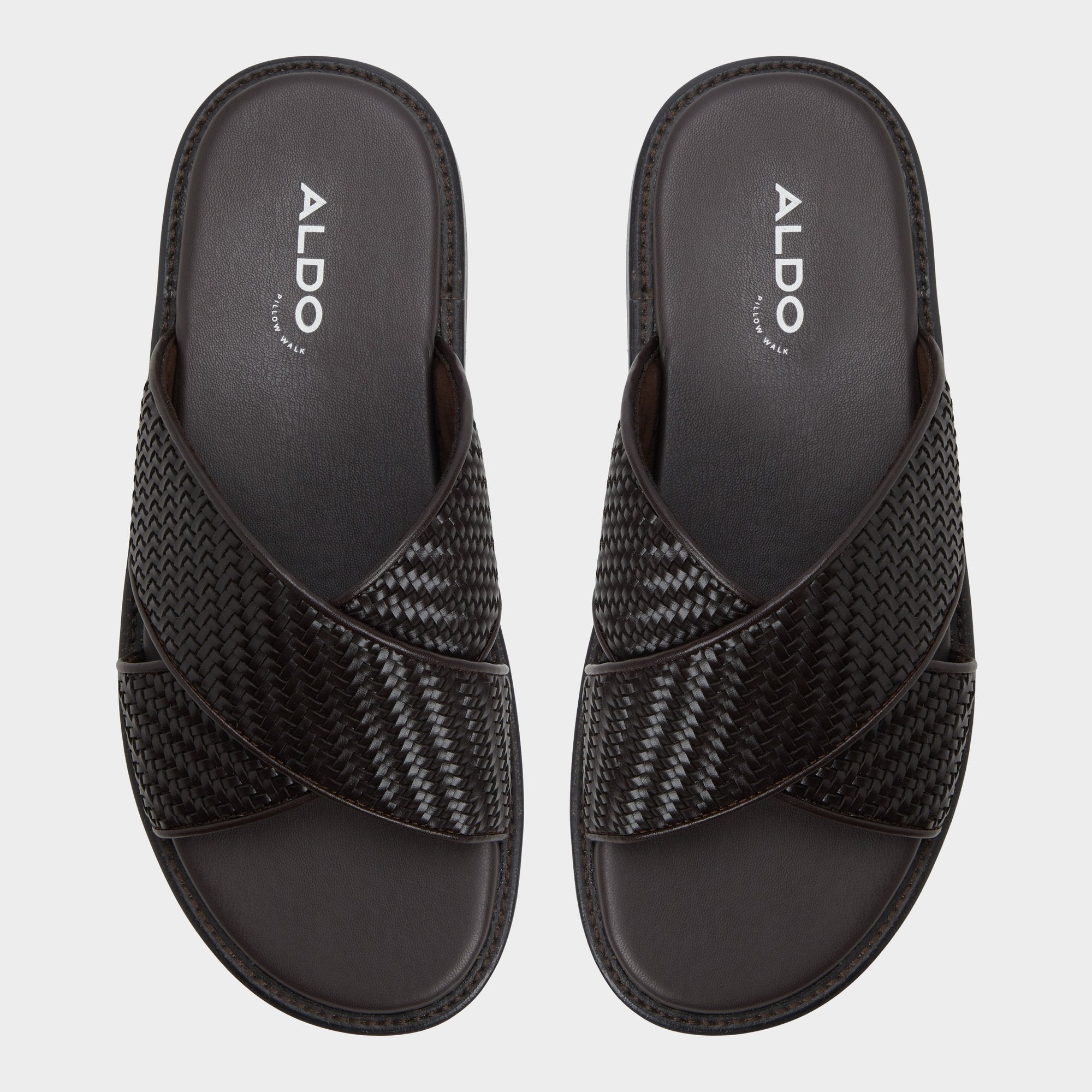 Dark Brown Tarik Dark Brown Men's Sandals & Slides - Slide sandal | Aldo