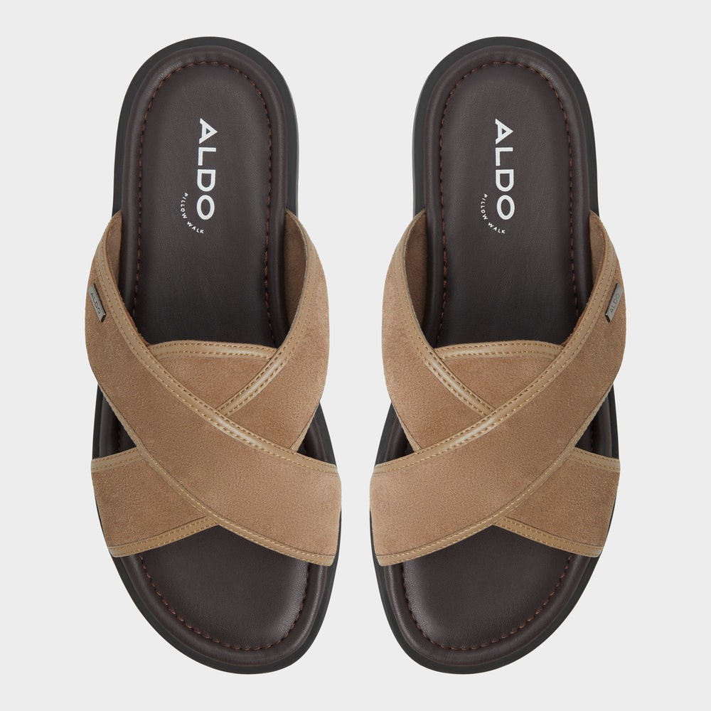 Other Brown Olino Other Brown Men's Slides - Slide sandal | Aldo