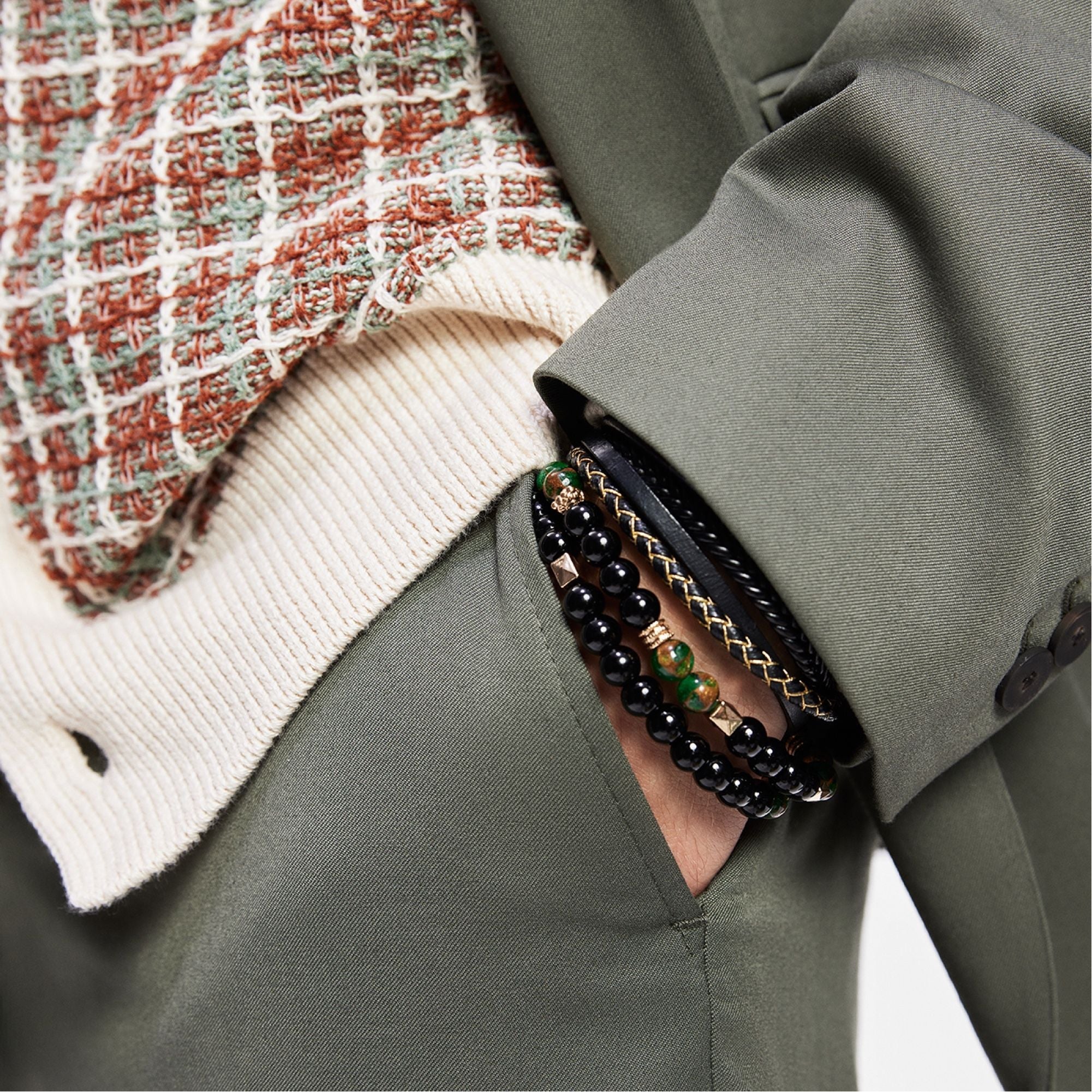 Dark green Alderbrae Dark Green Men's Jewelry - Bracelet | Aldo