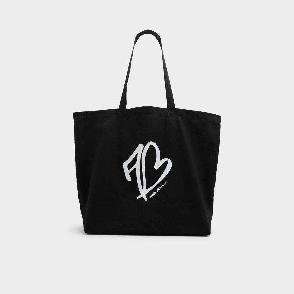 Black/White Made With Heart Tote Black/White Tote & Satchel bags - Tote bag | Aldo
