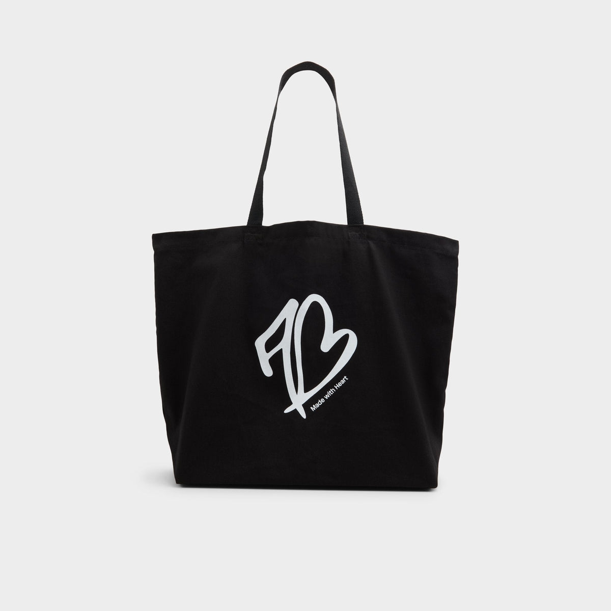 Black/White Made With Heart Tote Black/White Tote & Satchel bags - Tote bag | Aldo