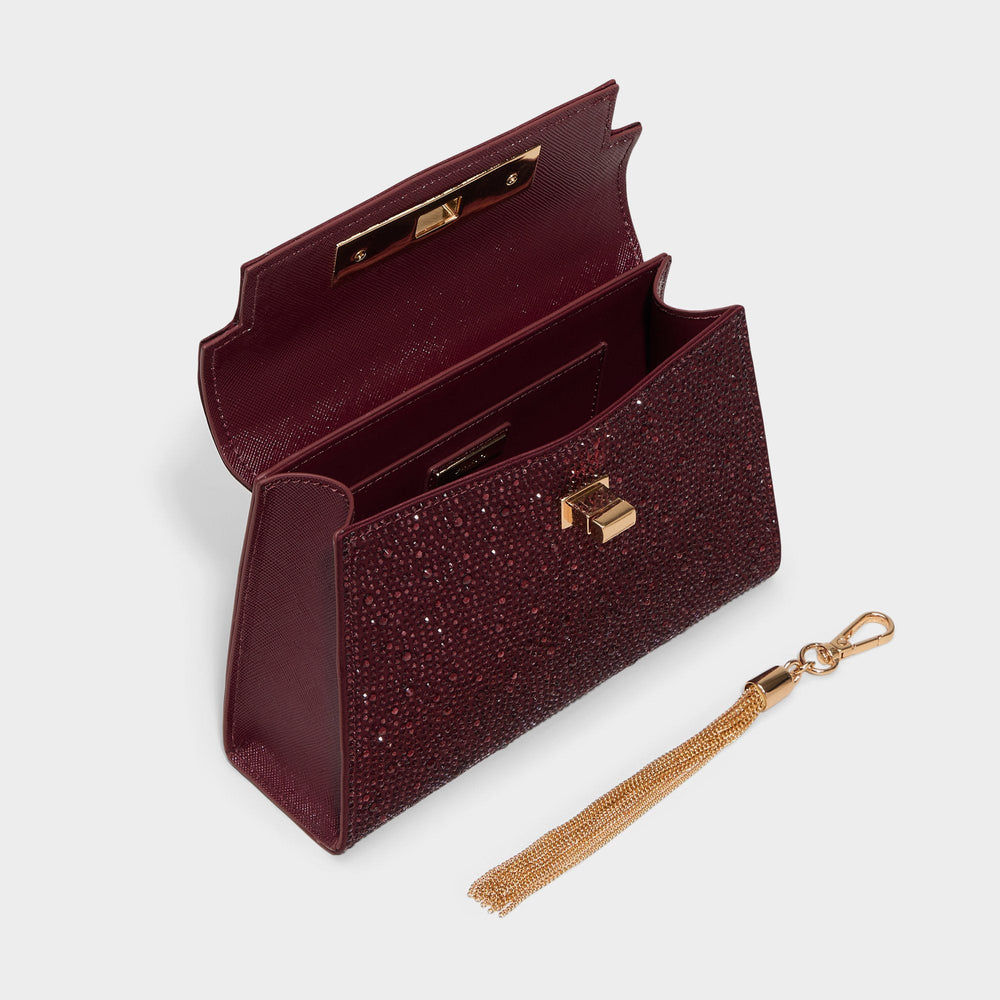 Dark red Niki in Dark Red - Top handle bag | Aldo