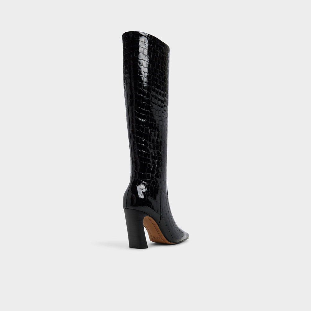 Black Vivienna in Black - Knee-high boot, Block heel | Aldo