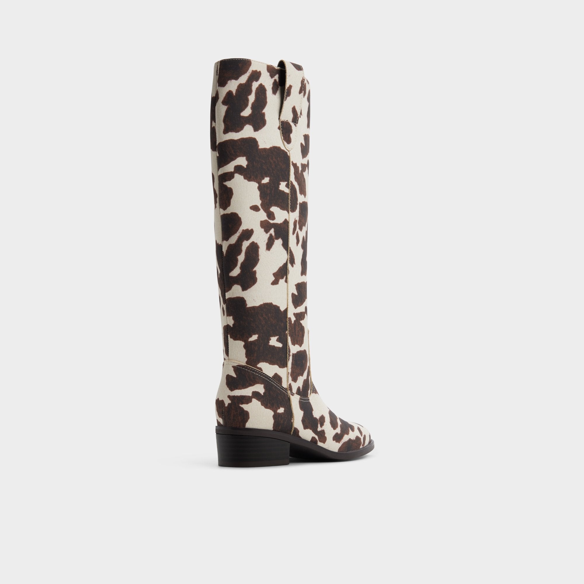 Open Brown Kaydia in Open Brown 14179225 - Western knee-high boot, Block heel | Aldo