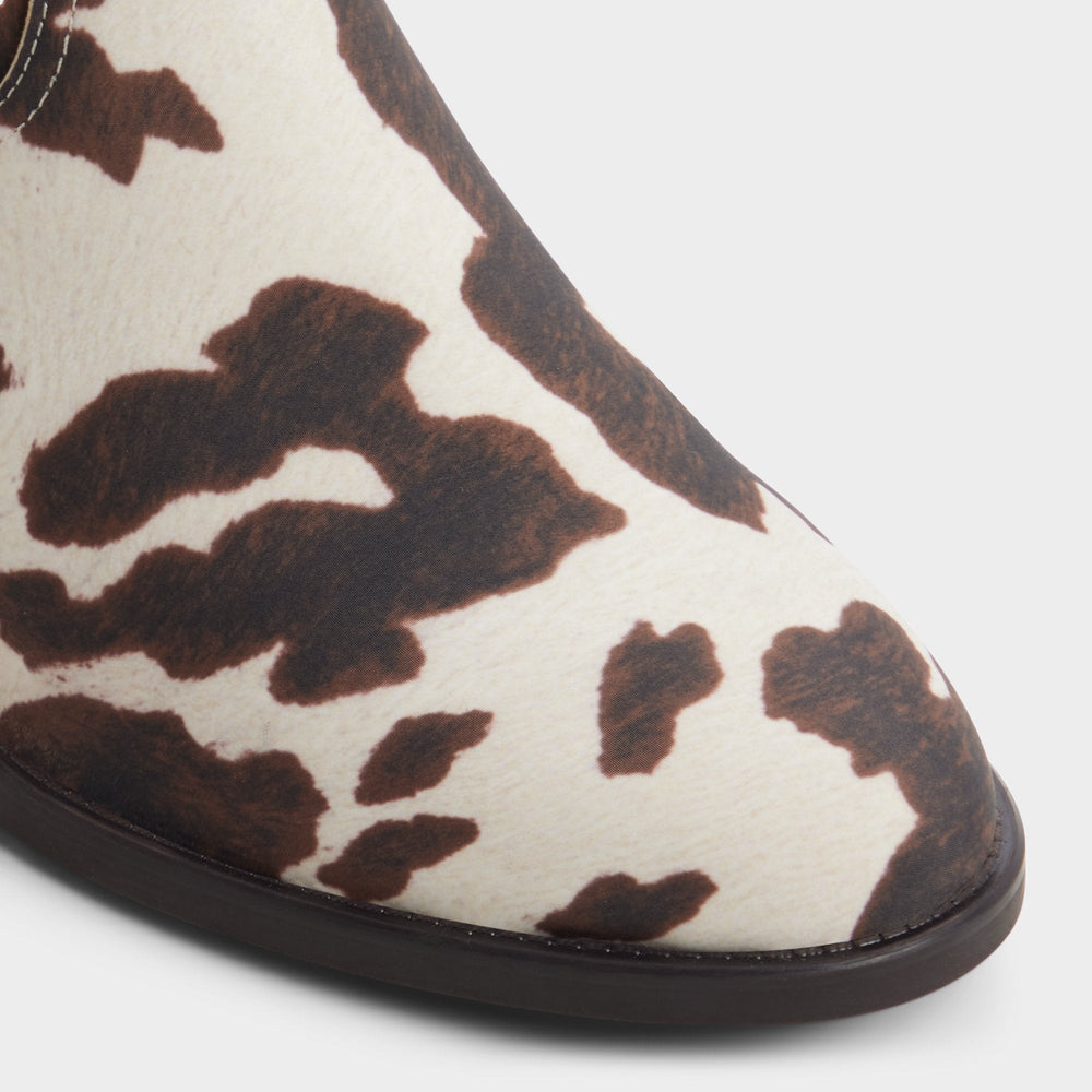Open Brown Kaydia in Open Brown 14179225 - Western knee-high boot, Block heel | Aldo