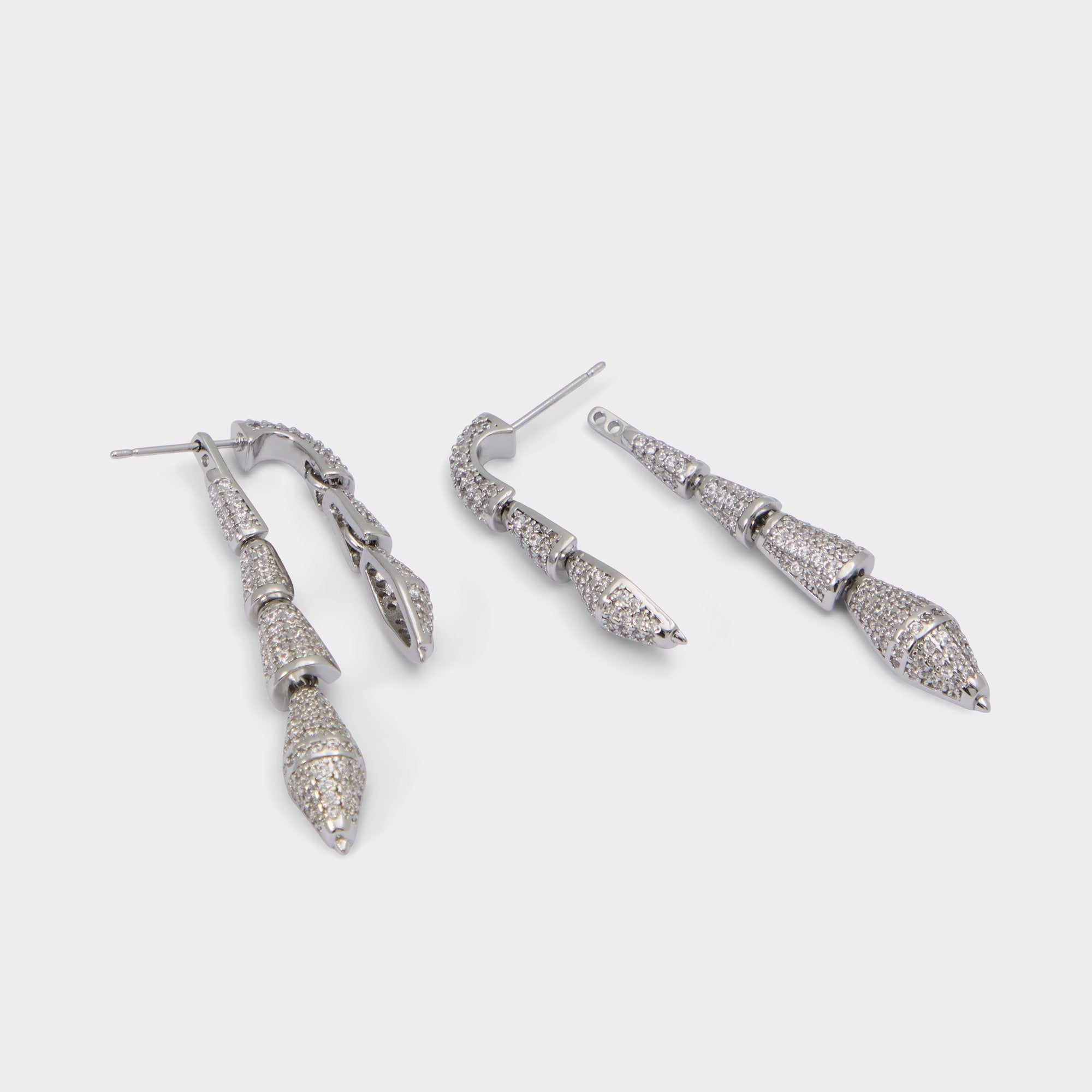 Silver/clear multi Serrpente in Silver Clear Multi - Statement earrings | Aldo